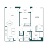 Palmia 55+ Apartments Fremont CA 2 Bedroom B3 1127 Sq Ft